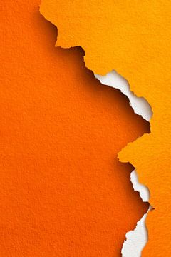 Zerrissenes Papier in Orange Minimalistische Textur