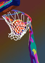 Basketball in pop art