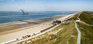 Vue d'ensemble de la plage de Dishoek 2