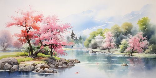 Very beautiful scenery with water and mountains