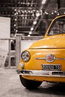 Details van een klassieke Fiat 500