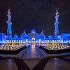 Fountains with water for the Sheikh Zayed Mosque by Rene Siebring