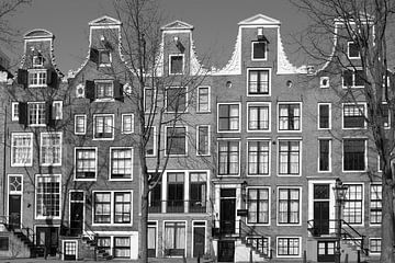 Grachtenpanden in Amsterdam van Barbara Brolsma