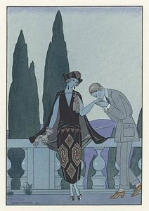 George Barbier – La Villa d’Este ; France XXe siècle (1923)