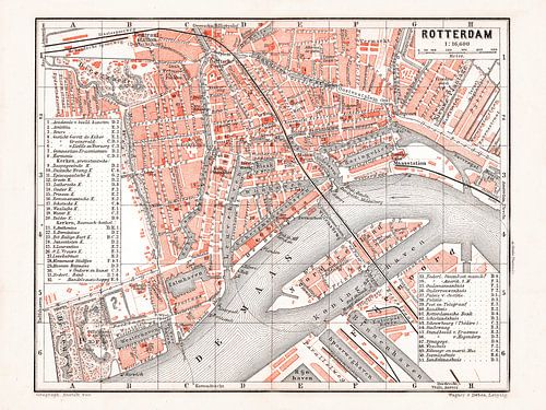 Carte de Rotterdam - 1897