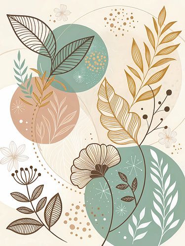 Abstracte botanische harmonie