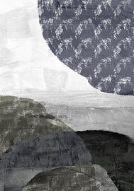 The new worlds. Minimalist abstract landscape. by Dina Dankers