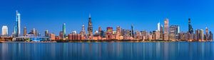 Chicago skyline van Photo Wall Decoration