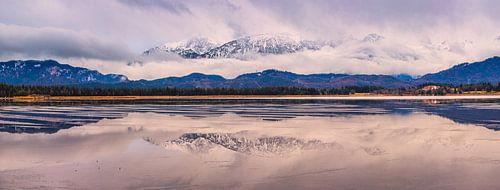 Panorama Hopfen am See, Allgäu, Beieren, Duitsland