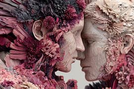 Couple amoureux (représentation abstraite)