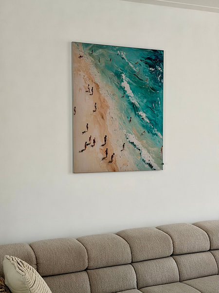 Kundenfoto: Shoreline in Bewegung von Mosaic Dialogue, als ArtFrame