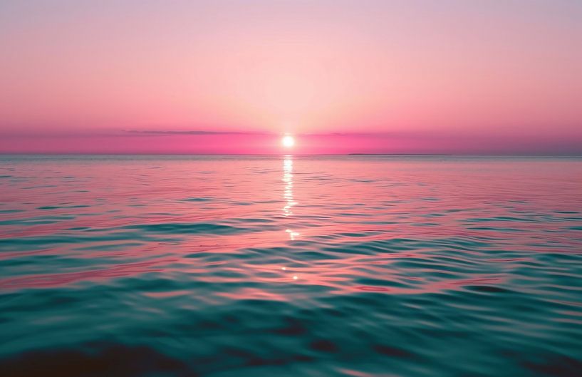 Sonnenuntergang über dem Mittelmeer von fernlichtsicht