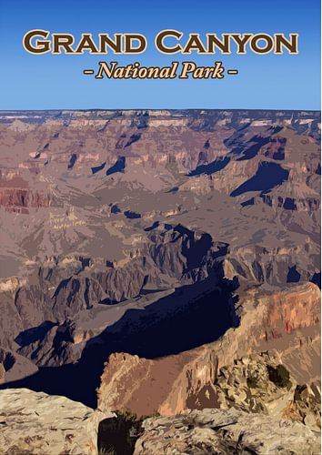 Vintage poster, Grand Canyon National Park, Arizona, Amerika