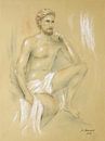 Apollo - mannelijke halve naakt van Marita Zacharias thumbnail