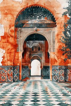 Marokkaanse deur van haroulita