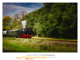 Stoomtrein schilderachtig