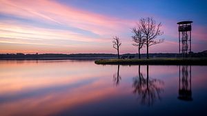 Kralingse plas met zonsopkomst IV van Prachtig Rotterdam