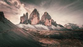 The Three Peaks in the evening light by Steffen Peters