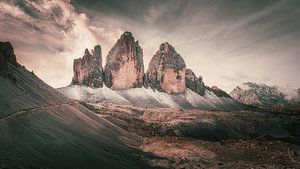 Die Drei Zinnen im Abendlicht - Tre Cime de Lavaredo von Steffen Peters