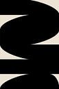 Zwarte Vormen Retro Minimalistische Kunst I van Dina Dankers thumbnail