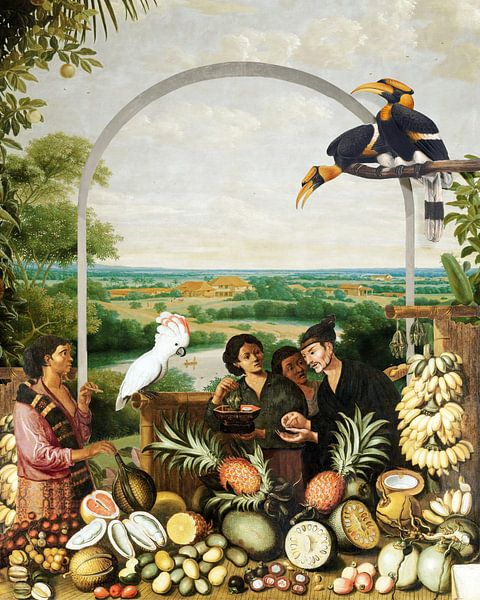 Art Combined - Marketplace in Brazil von Marja van den Hurk