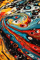 Colourful abstract patterns in motion