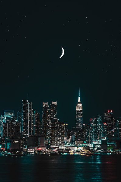 The NEW YORK skyline at night by MADK