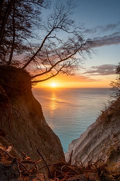 Sonnenaufgang an den Kreidefelsen Møns Klint von Stephan Schulz