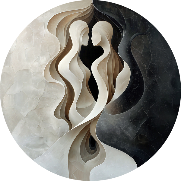 Flowing Couple van Jacky