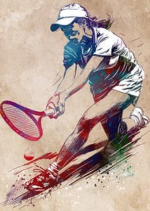Tennisspieler Sport Kunst #Tennis #Sport
