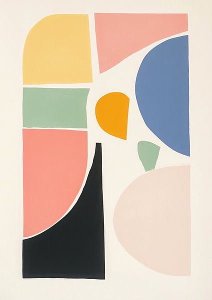 Pastel geometry in balance by Niklas Maximilian