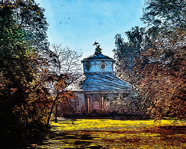 Teahouse, Sanssouci Palace by zam art