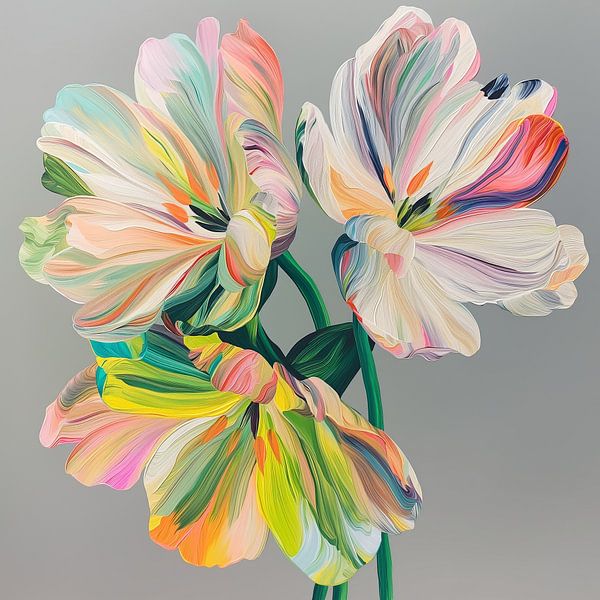 Colourful flowers by Bert Nijholt