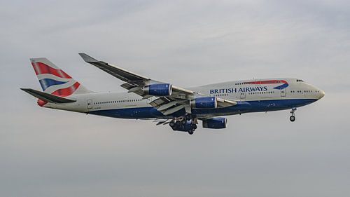 Passagierflugzeug vom Typ Boeing 747-400 der British Airways.