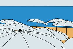 Witte Parasols