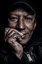 Porträt einer obdachlosen Personq von Michael Bulder Miniaturansicht