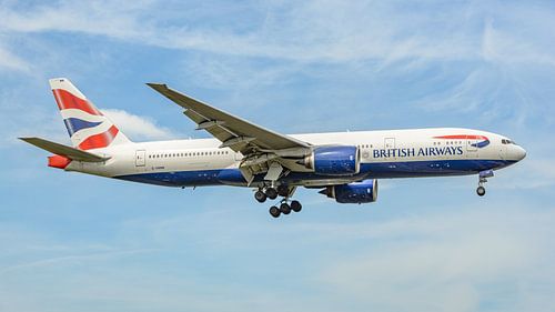 Avion de ligne Boeing 777-200ER de British Airways.