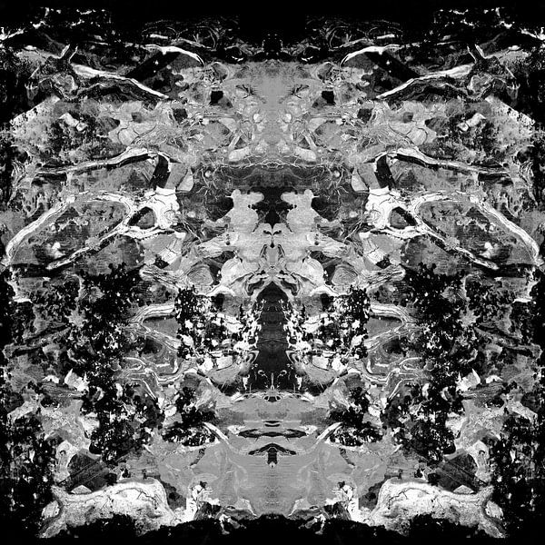 ABSTRACTION EN NOIR ET BLANC-1 par Pia Schneider