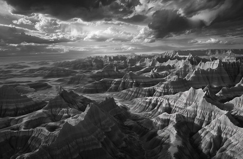 Woestijnlucht in vlammen van fernlichtsicht