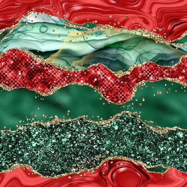 Weihnachten Glitter Achat Textur 05 von Aloke Design