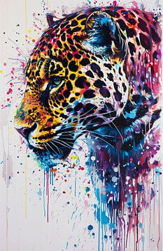 Drip & Splash: Jaguar (zij) van Danny van Eldik - Perfect Pixel Design