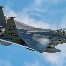 Take-off U.S. Air Force F-15E Strike Eagle. by Jaap van den Berg