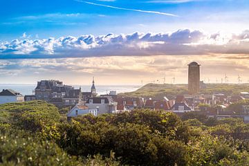 Domburg vanaf de hoge hil van Danny Bastiaanse