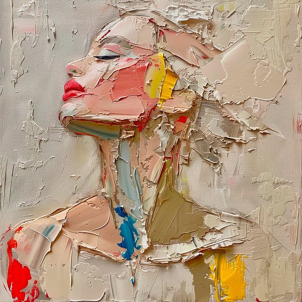 Impasto Woman by Harry Hadders Design