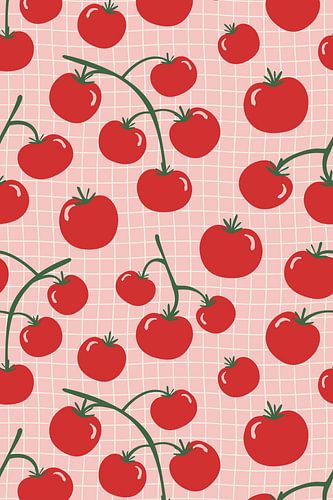 Patroon met verse tomaten