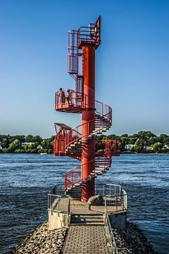 Uitkijktoren Hamburg Finkenwerder van Norbert Sülzner