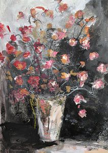 Fleurs dans un vase sur Christin Lamade