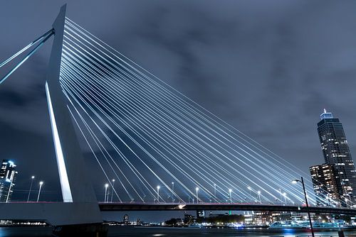 Erasmusbrücke bei Nacht, Rotterdam