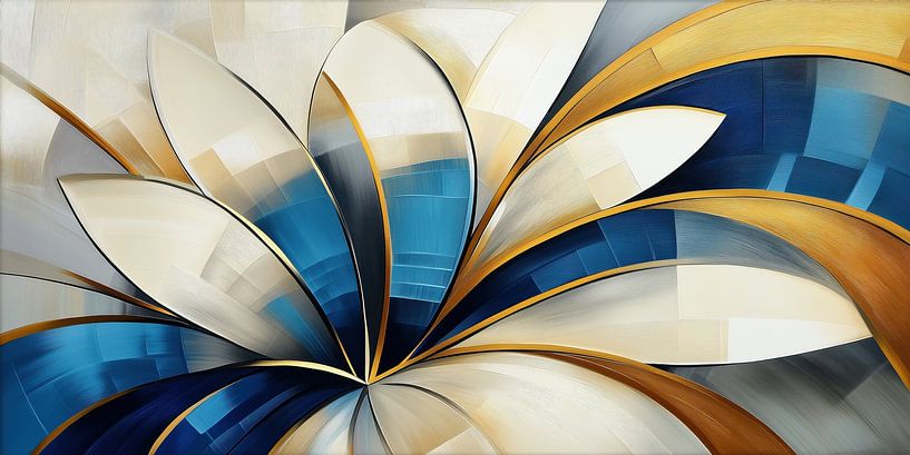 Moderne abstrakte Blume von Bert Nijholt