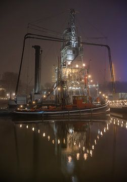 Kerst op stoomsleepboot Hugo van Raoul Baart